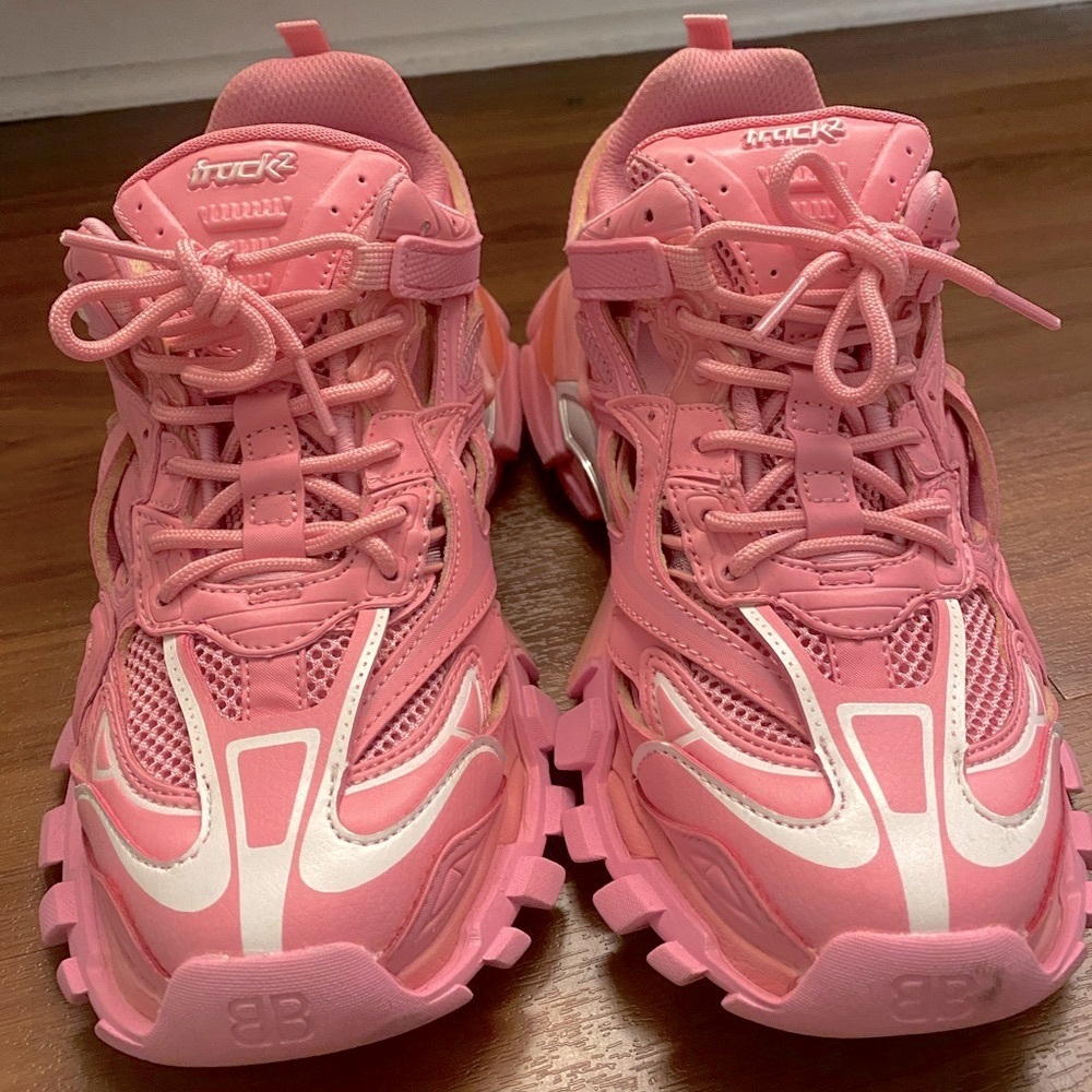Balanciaga Track.3 bubble gum pink sneakers